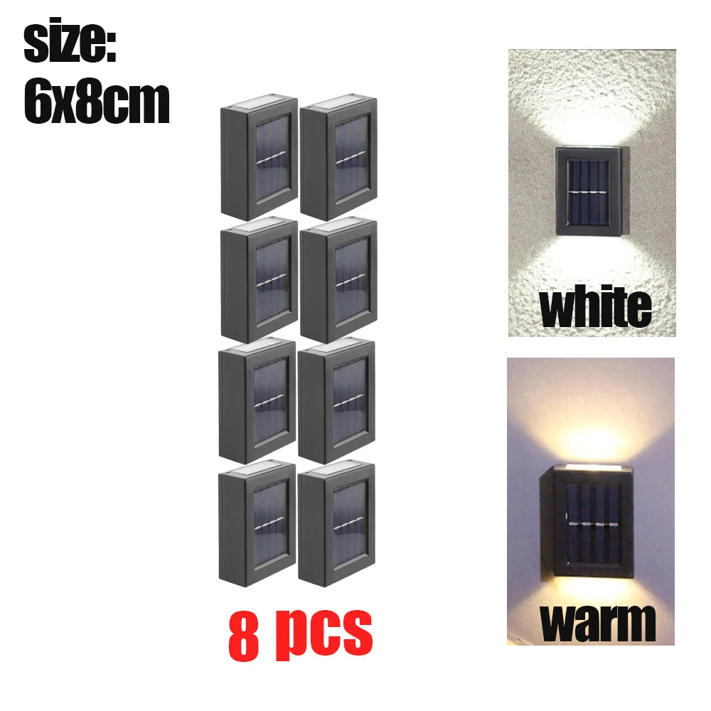 1~16Pcs Smart Solar LED Outdoor Light Waterproof Garden Decor Lamps for Balcony Yard Street Wall Light Outdoor Solar Lamp