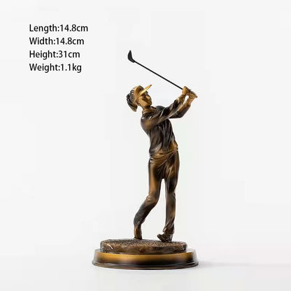 Modern Minimalist Golf Sports Figure Statue Ornaments Living Room Home Decoration Resin Art Golf Character Craft Gift Nordic