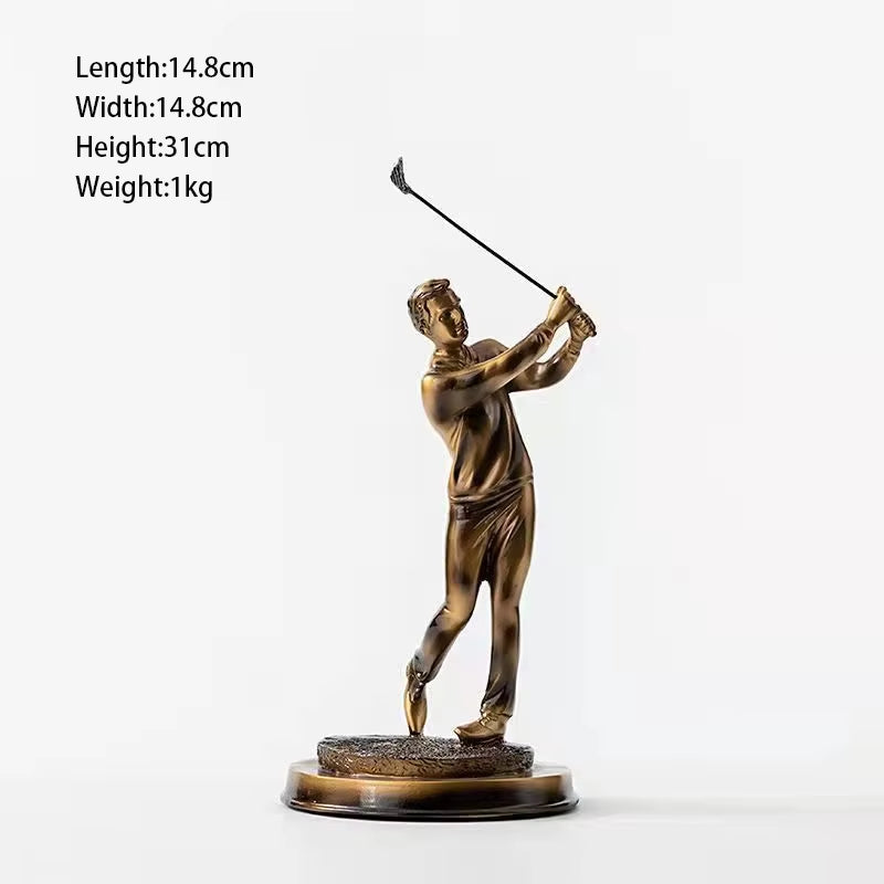 Modern Minimalist Golf Sports Figure Statue Ornaments Living Room Home Decoration Resin Art Golf Character Craft Gift Nordic