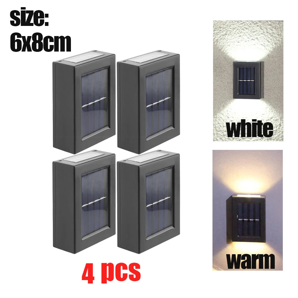 1~16Pcs Smart Solar LED Outdoor Light Waterproof Garden Decor Lamps for Balcony Yard Street Wall Light Outdoor Solar Lamp