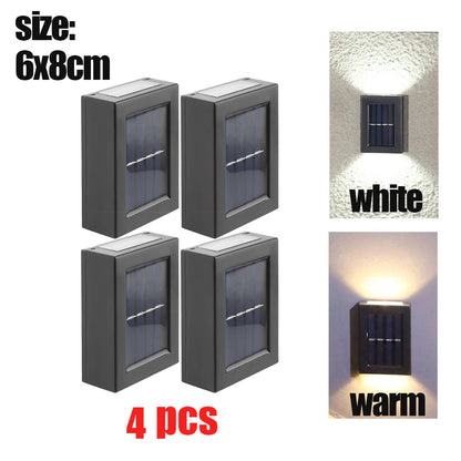 1~16Pcs Smart Solar LED Outdoor Light Waterproof Garden Decor Lamps for Balcony Yard Street Wall Light Outdoor Solar Lamp