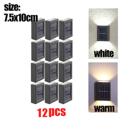 1~16Pcs Smart Solar LED Outdoor Light Waterproof Garden Decor Lamps for Balcony Yard Street Wall Light Outdoor Solar Lamp