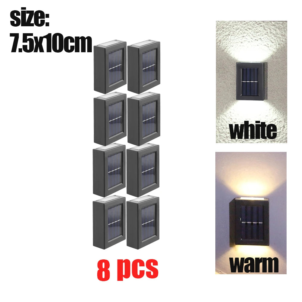 1~16Pcs Smart Solar LED Outdoor Light Waterproof Garden Decor Lamps for Balcony Yard Street Wall Light Outdoor Solar Lamp