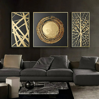 3 Pcs Modern Abstract Art Wall Art Print Paintings Landscape Picture Geometric Canvas Living Room Home Wall Modern Decor