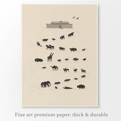 Noahs Ark - Premium Art Poster Print