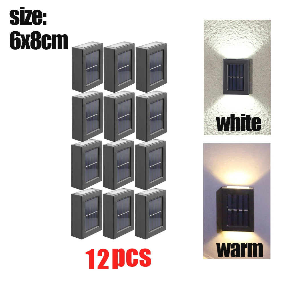 1~16Pcs Smart Solar LED Outdoor Light Waterproof Garden Decor Lamps for Balcony Yard Street Wall Light Outdoor Solar Lamp