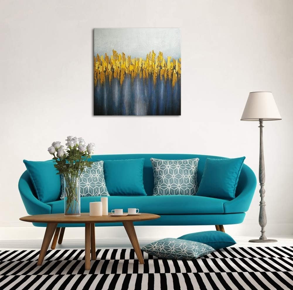 Pure Hand-Painted Paintings on Canvas Abstract Canvas Wall Art for Living Room Bedroom Wall Decor Modern Contemporary Landscape Artwork for Home Decorations