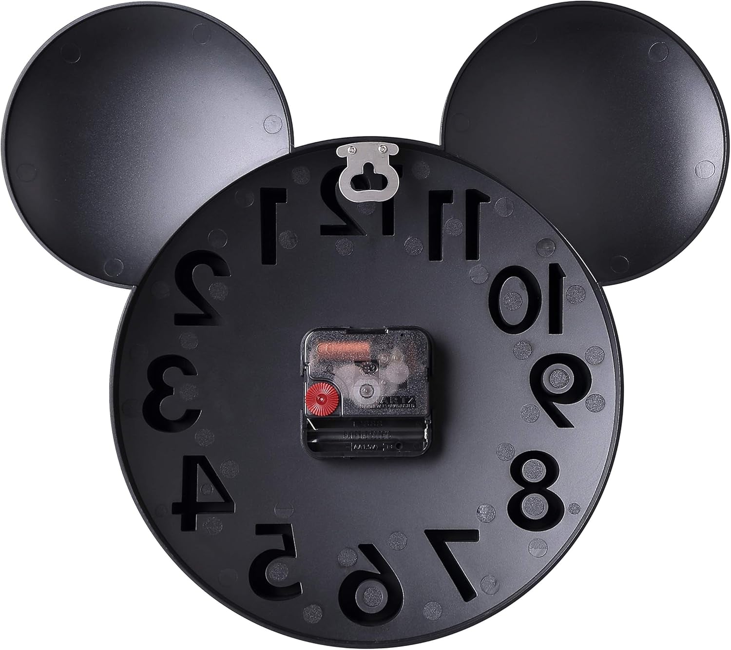 Modern Design Mickey Mouse Big Digit 3D Wall Clock Home Decor Decoration - Black